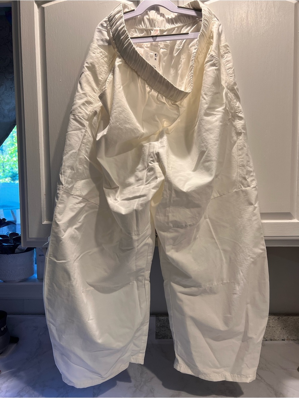 Free People White Game Day Wide-Leg Jumpsuit Pants